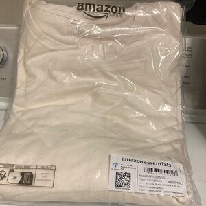 Amazon Essentials Soft Cream Tee with long pajamas
